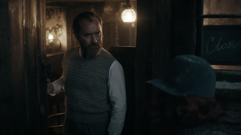 Dumbledore in doorway