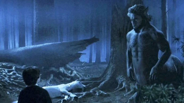 Harry looks at centaur next to dead unicorn