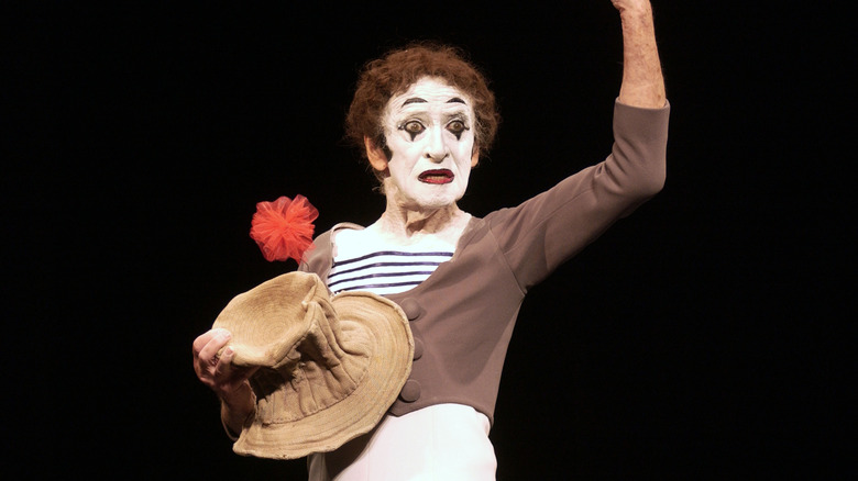 Marcel Marceau performing onstage