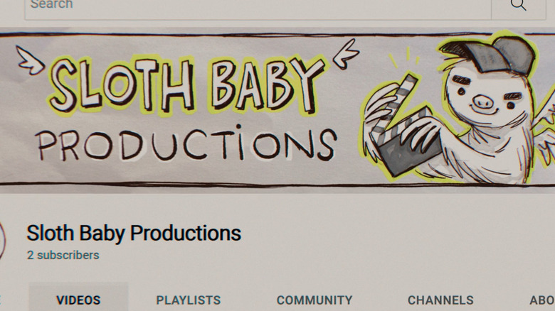 Sloth Baby Productions YouTube page