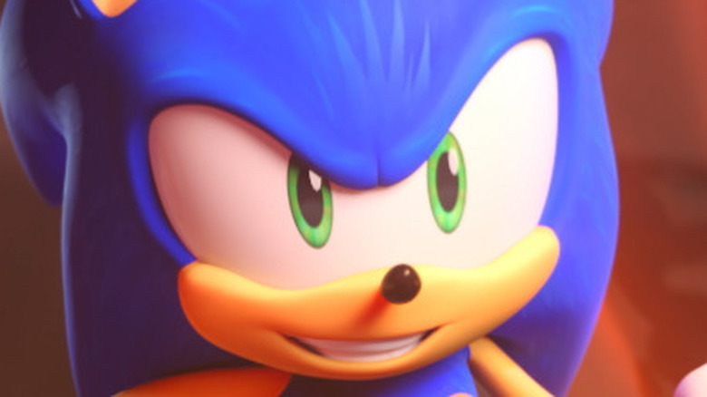 Sonic smiling in Sonic Prime