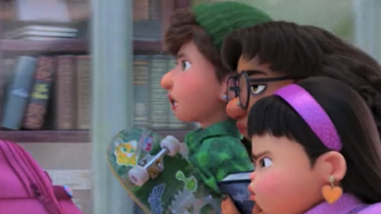 Mei, her friends, and a skateboard