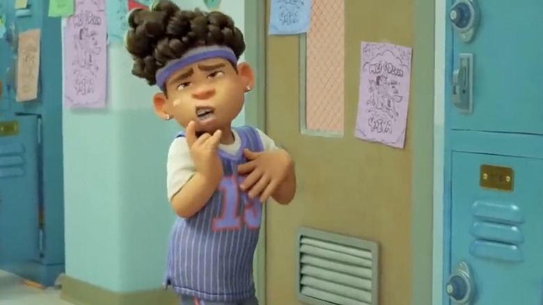 Tyler in his Vince Carter jersey