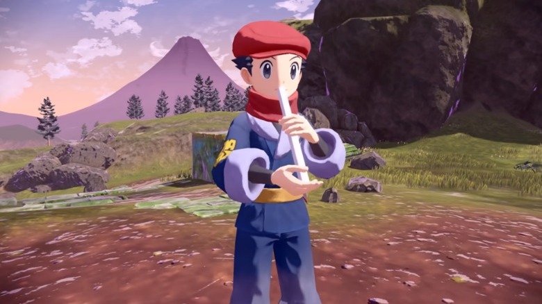 pokemon legends arceus noble trailer flute