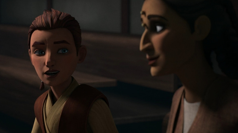 Caleb looking at Depa