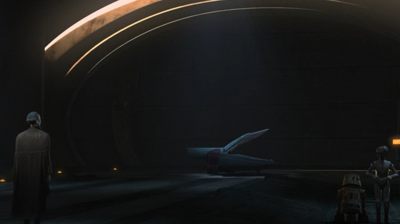 astromech and protocol droid walking