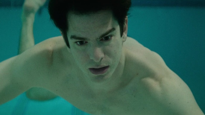Johnathan Larson swimming