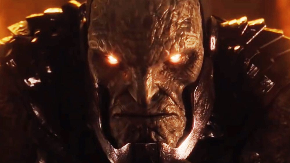 Darkseid's eyes glow red