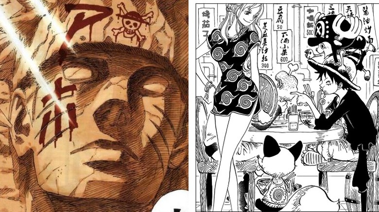 Naruto and One Piece covers