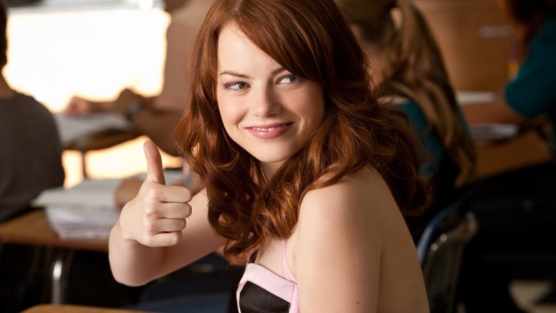 Emma Stone as Olive Penderghast in Easy A