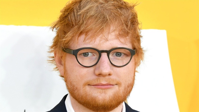 Ed Sheeran with glasses