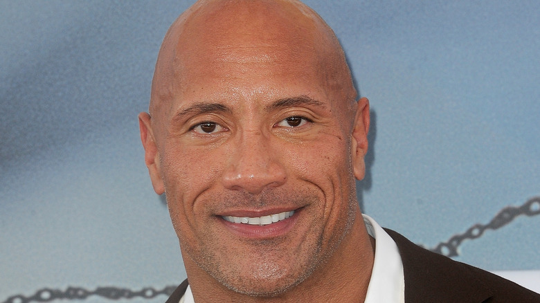 Dwayne Johnson smiling