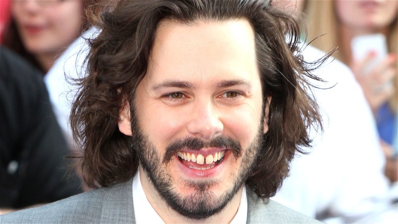 Edgar Wright grinning