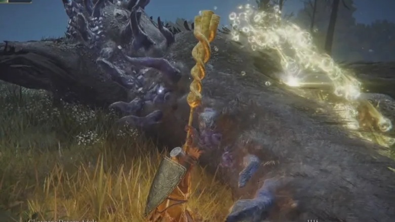 Tarnished using Envoy's Long Horn