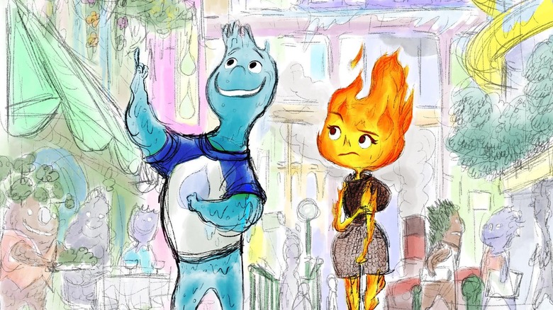 Concept illustration of Wade and Ember on the street