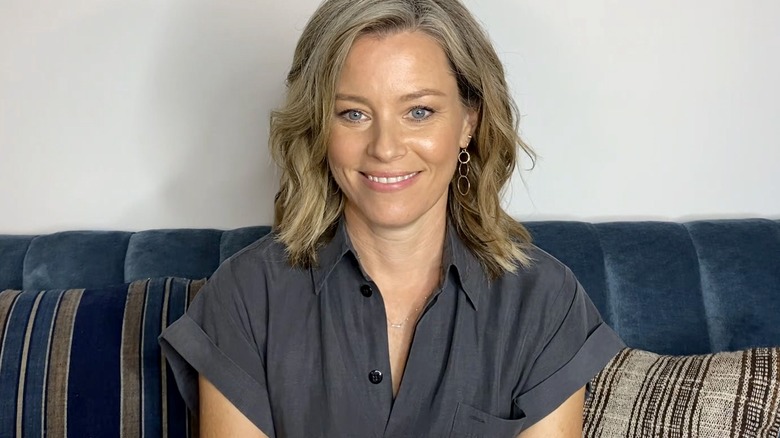 Elizabeth Banks Blue Couch