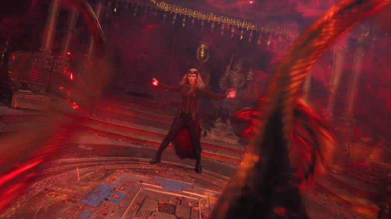 Wanda Maximoff destroying snakes