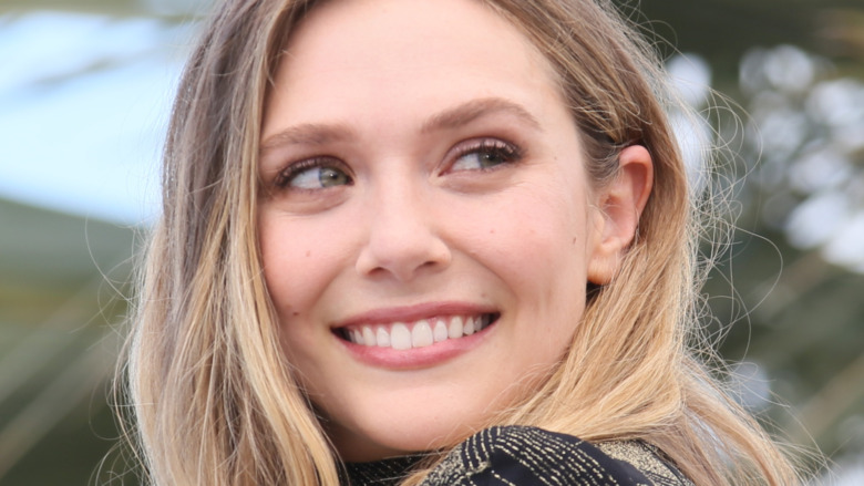 Elizabeth Olsen smiling at camera