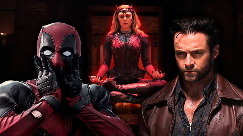 Deadpool, Scarlet Witch, and Wolverine