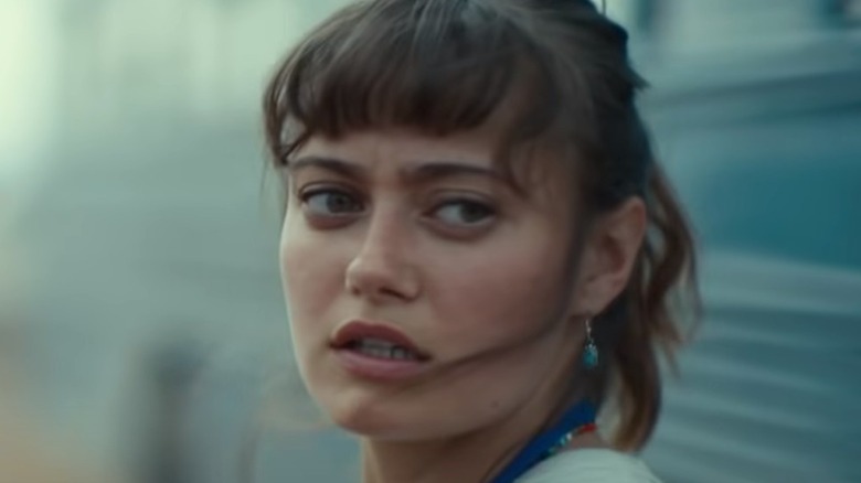 Kate grimacing