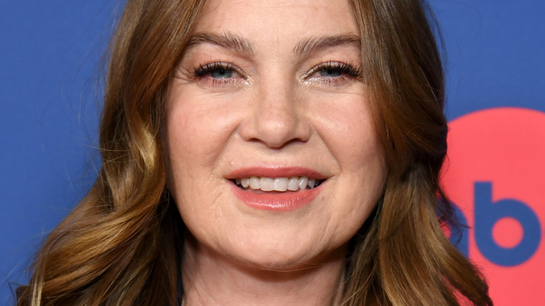 Ellen Pompeo vaguely smiling