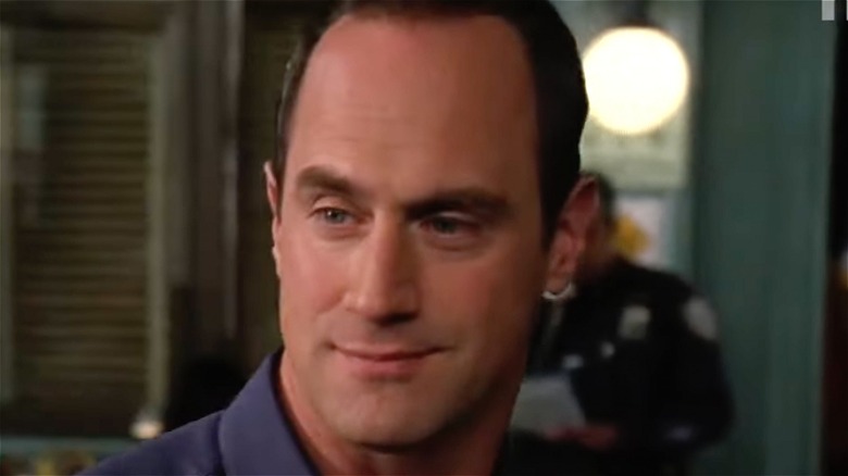 Elliot Stabler smirking