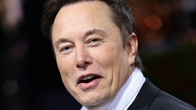 Elon Musk smiling good-naturedly