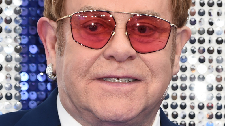 Elton John smiling