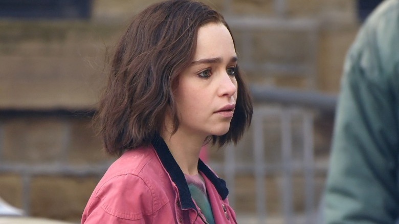 Emilia Clarke on set of Secret Invasion