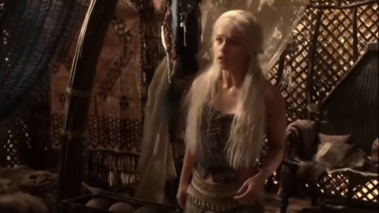 Daenerys Targaryen being told off