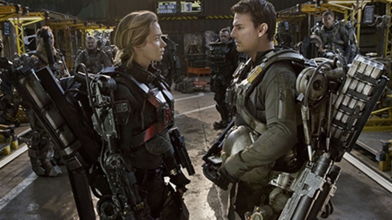 Emily Blunt and Tom Cruise in Edge of Tomorrow