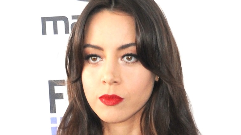 Aubrey Plaza at an event 