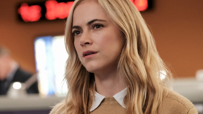 Eleanor Bishop looking puzzled