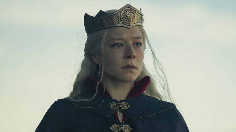 Rhaenyra stareing off into the distance sadly