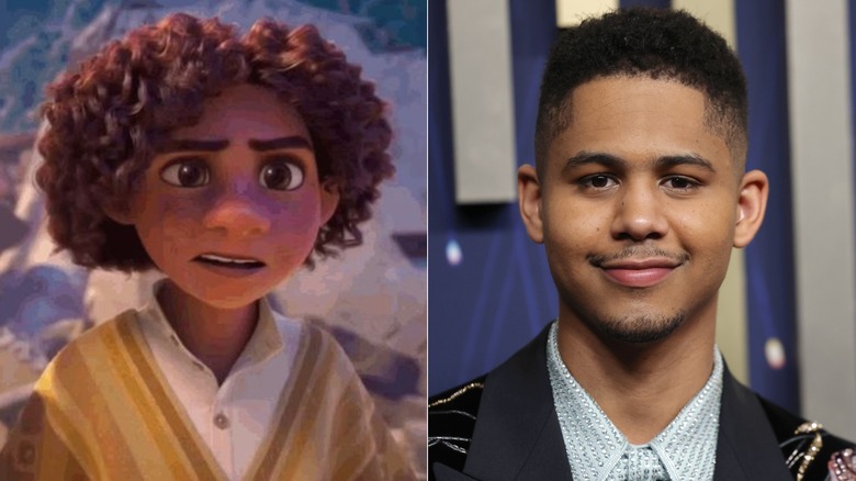 Camilo from Encanto (left); actor Rhenzy Feliz (right)