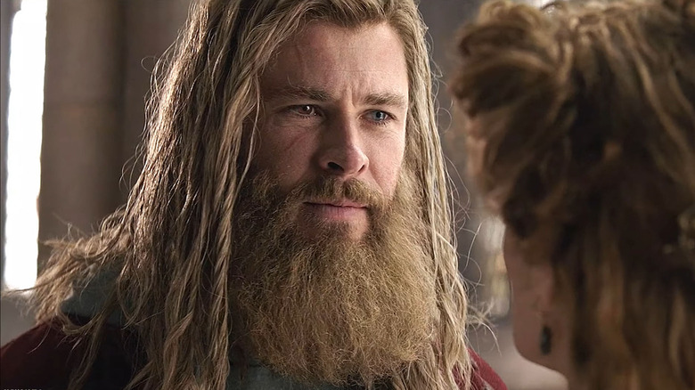 Thor looking at his mother Frigga