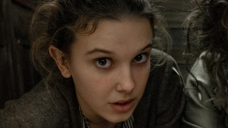 Close-up of Millie Bobby Brown