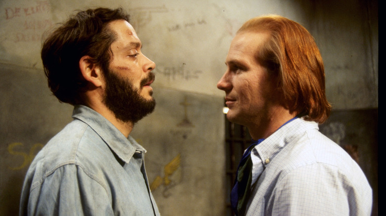 Valentin and Molina looking at each other