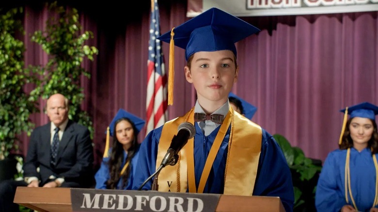 Sheldon in graduation outfit