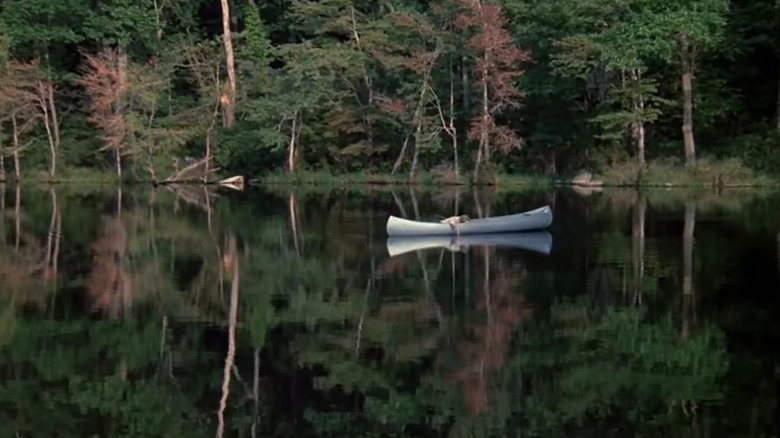 Alice in boat on Crystal Lake