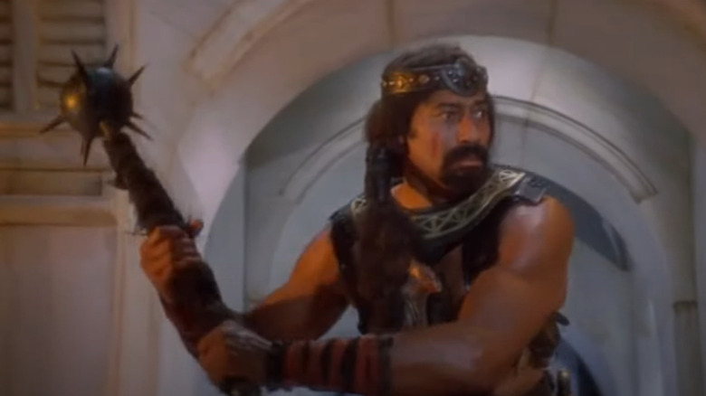 Legend Wilt Chamberlain with mace