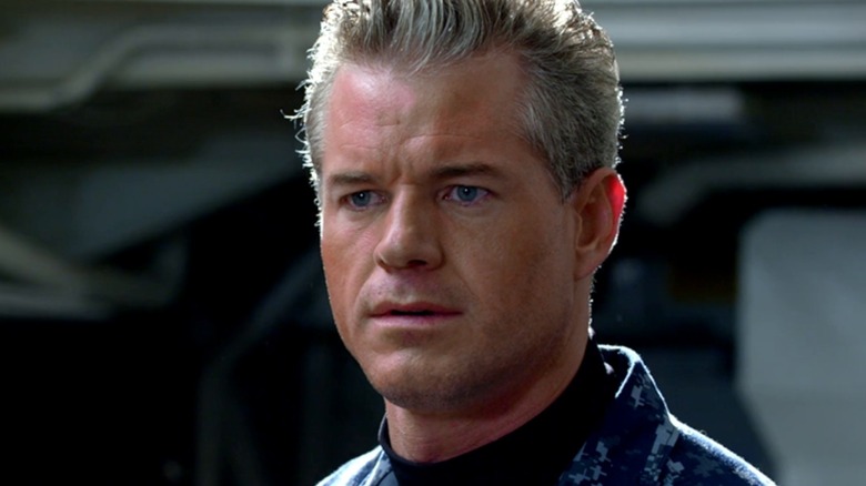 Command Chandler wearing fatigues on 