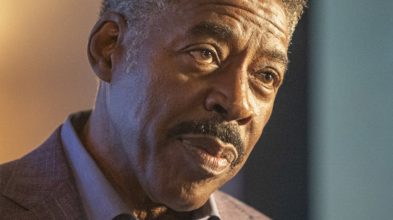 Ernie Hudson looking serious as Magic Williams in Quantum Leap