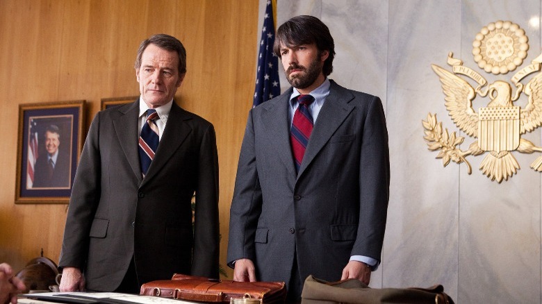 Tony Mendez and Jack O'Donnell stand