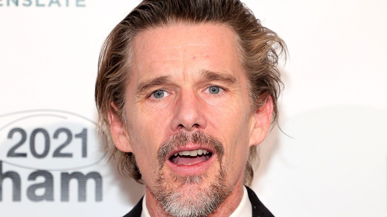 Ethan Hawke beard open mouth