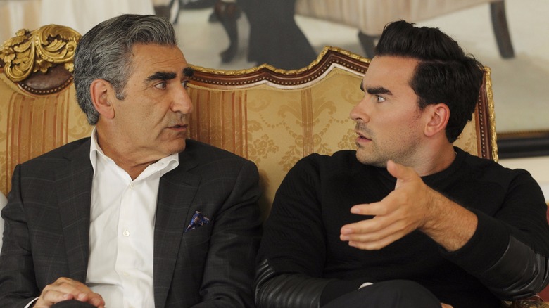 Eugene and Dan Levy in Schitt's Creek