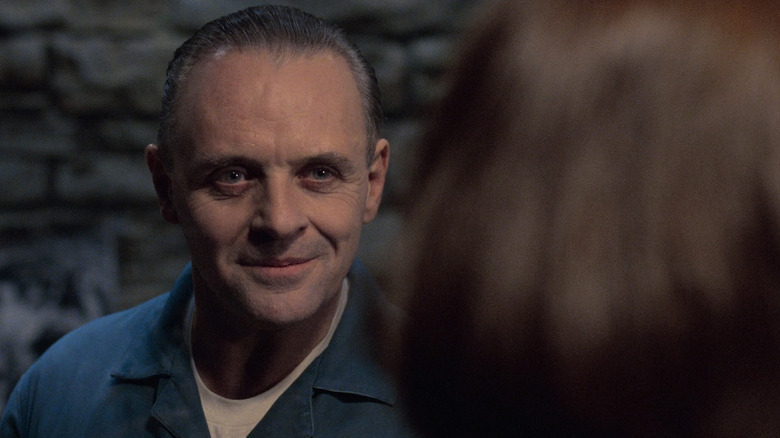 Hannibal Lecter smiles at Clarice Starling in 'The Silence of the Lambs' (1991)