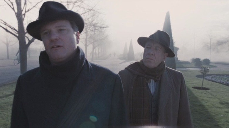 King George VI and Lional Logue talking in The King's Speech (2010)