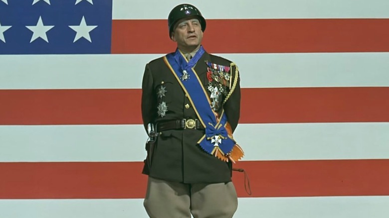 General Patton addressing his troops in "Patton"