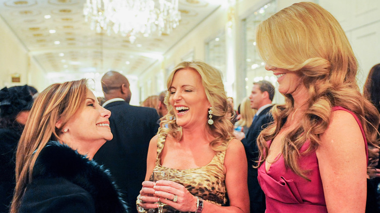 Mary, Linda and Catherine share a laugh in "Real Housewives of DC"